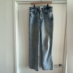 Frame Le Jane High-rise straight leg Jeans washed denim size 28